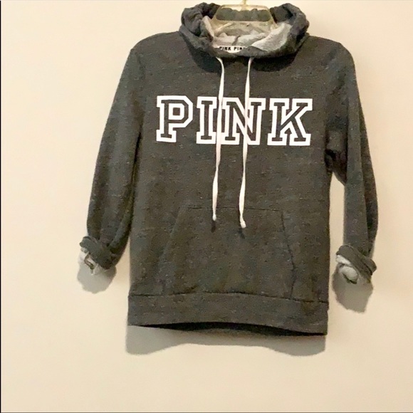 PINK Victoria's Secret Tops - VS Pink Grey Hoodie